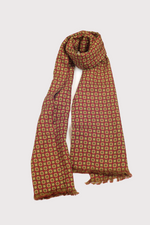 Load image into Gallery viewer, F. Marino Brown Silk/Wool Scarf
