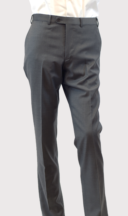 Ermenegildo Zegna Charcoal Grey Wool Fleece Trousers XL Ermenegildo Zegna |  TLC