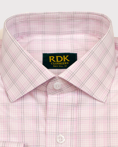 mens pink checkered dress shirt Pink and White Check Mens Slim Fit Designer Dress Shirt
