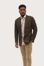 Load image into Gallery viewer, brown suede jacket
