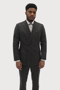 Drago Grey Double Breasted Suit