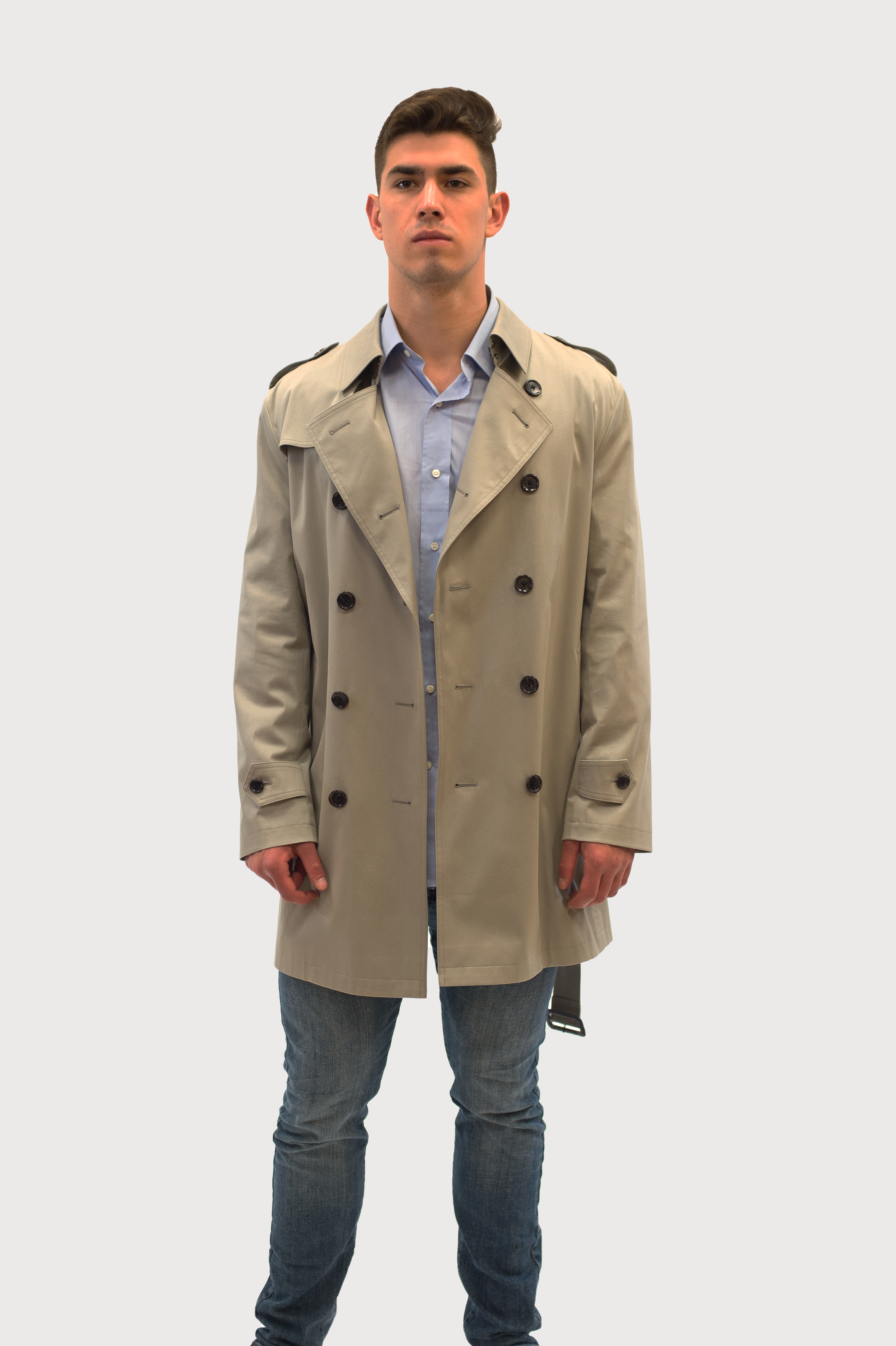Khaki pea sales coat mens