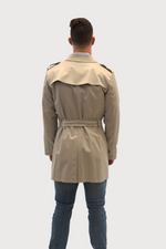 Load image into Gallery viewer, Khaki Casual Trench Coat
