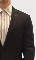 Load image into Gallery viewer, Loro Piana Brown Pencil Stripe Suit
