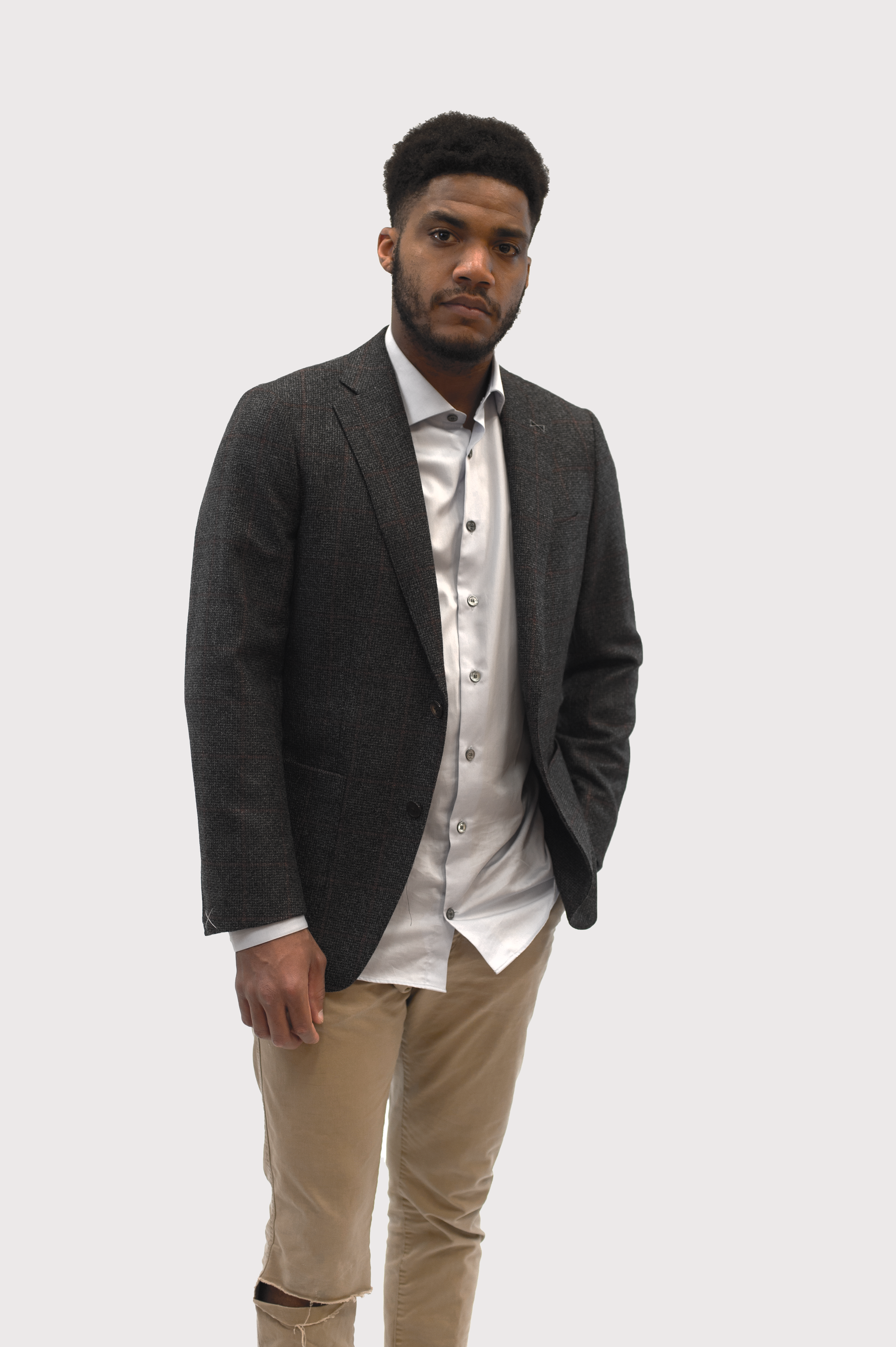 Dark grey sports shop jacket