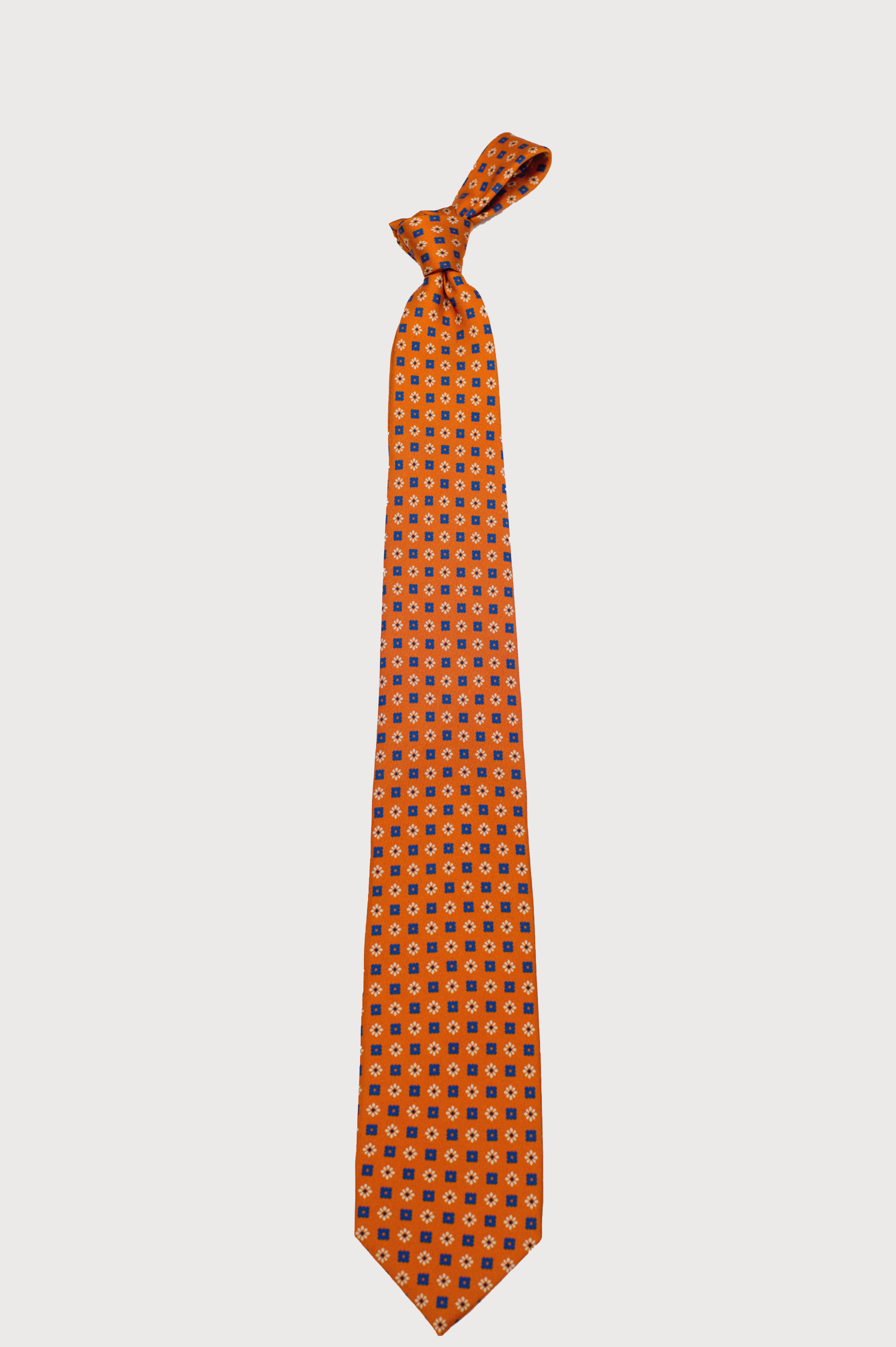 F. Marino Orange Silk Tie