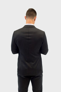 Loro Piana Black Chalk Stripe Suit